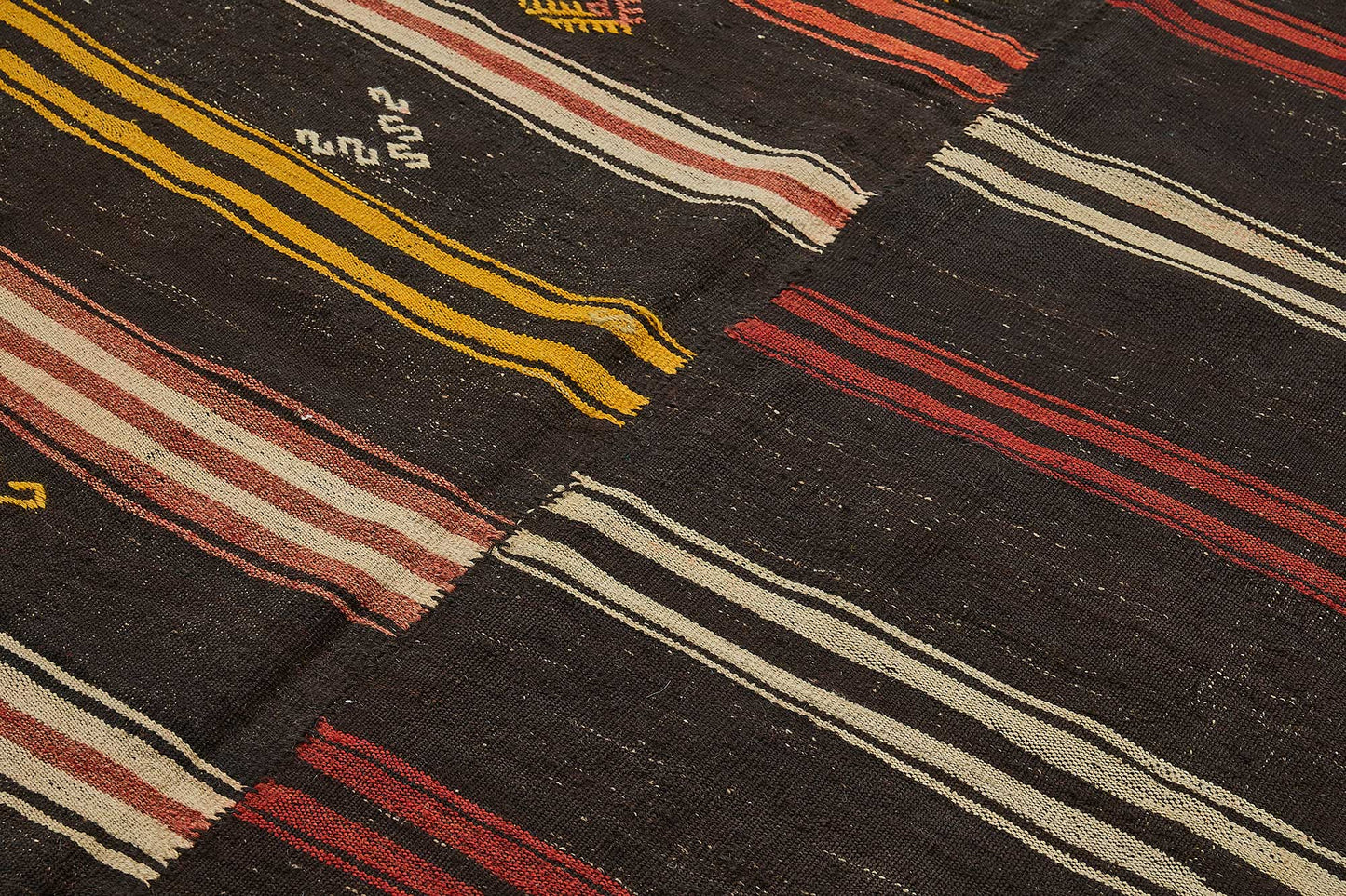 7x12 Vintage Turkish Goat Hair Kilim Rug - 51279