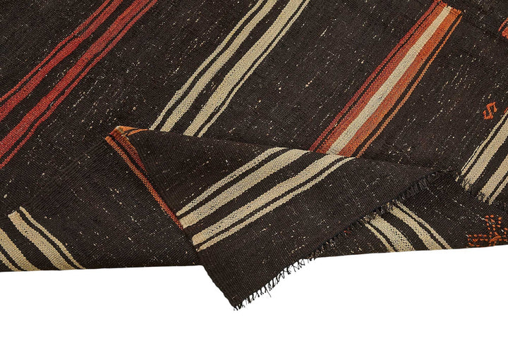 7x12 Vintage Turkish Goat Hair Kilim Rug - 51279