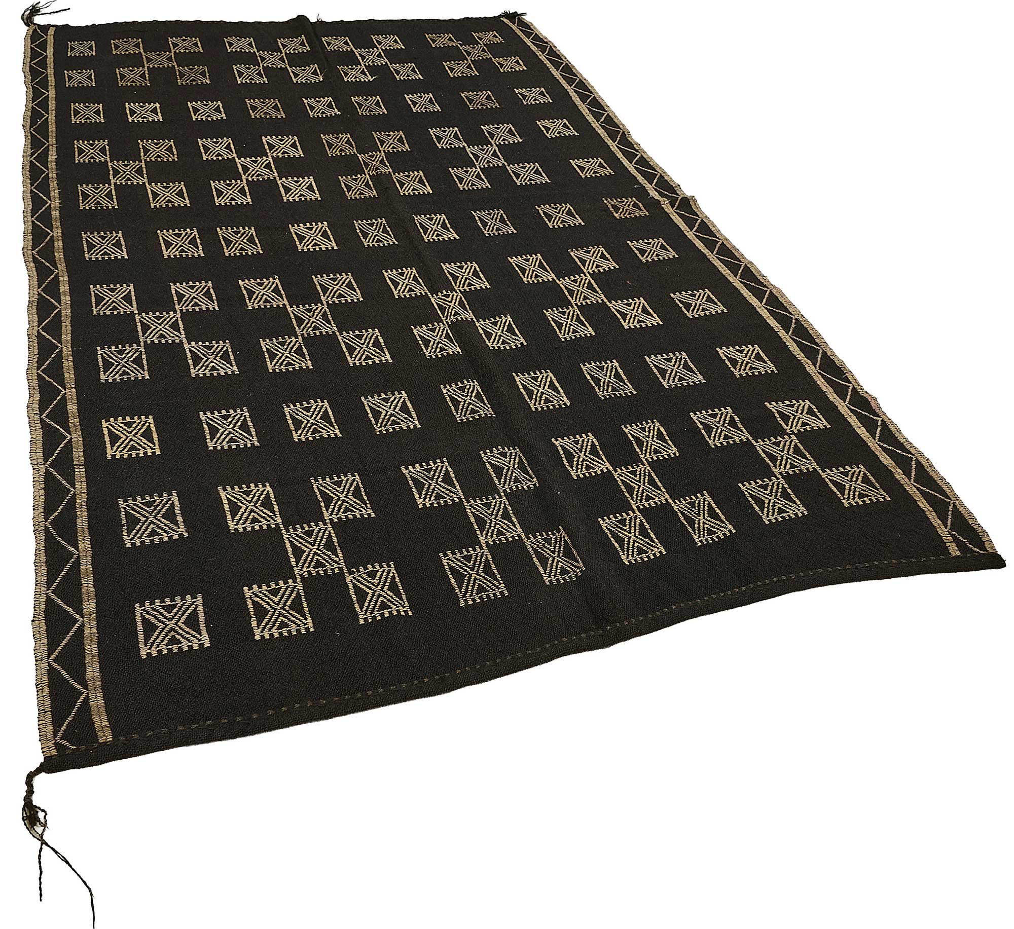 6x8 Vintage Turkish Goat Hair Kilim Rug - 51280