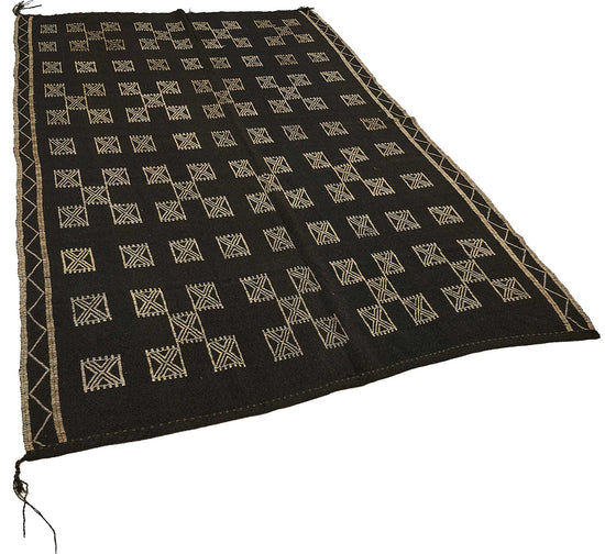 6x8 Vintage Turkish Goat Hair Kilim Rug - 51280
