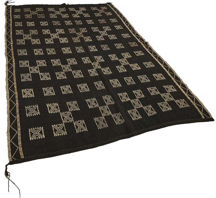6x8 Vintage Turkish Goat Hair Kilim Rug - 51280