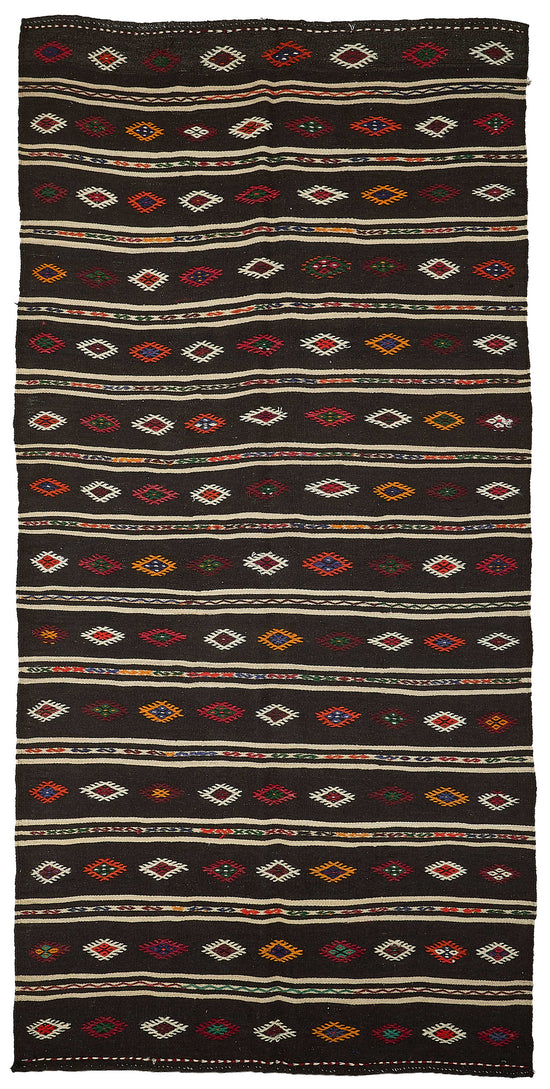 6x12 Vintage Turkish Goat Hair Kilim Rug - 51281