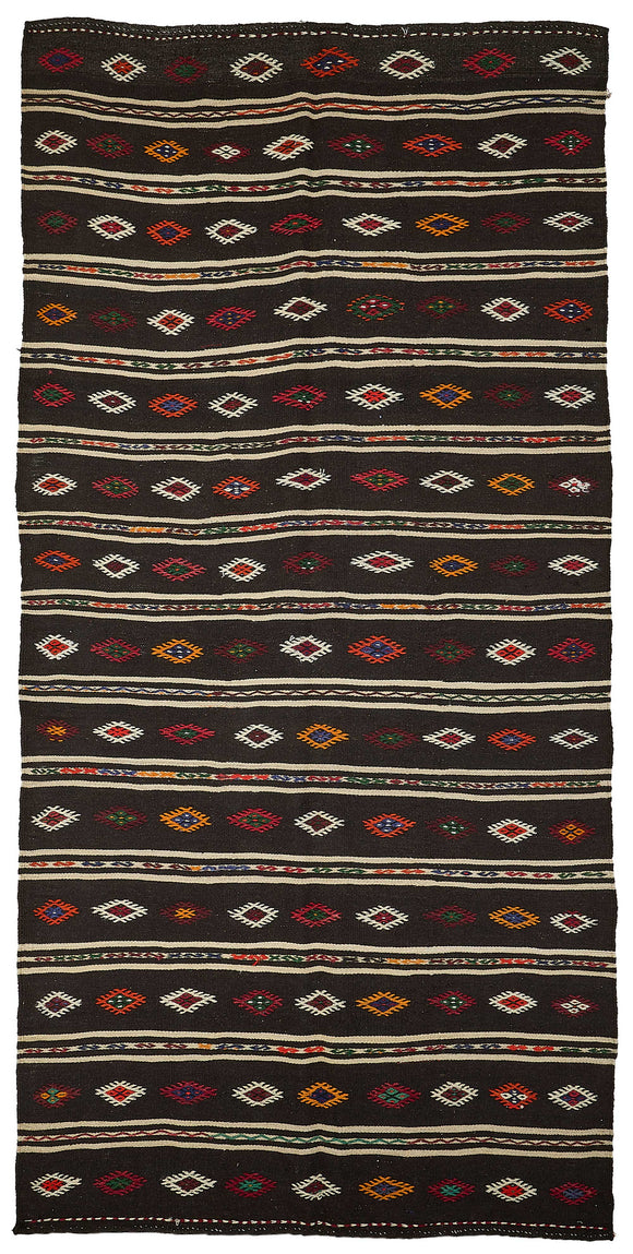6x12 Vintage Turkish Goat Hair Kilim Rug - 51281