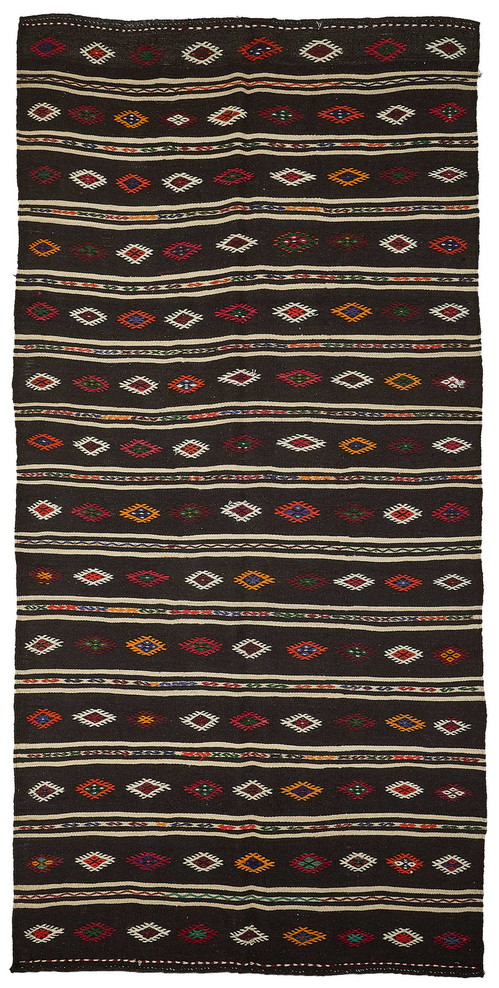 6x12 Vintage Turkish Goat Hair Kilim Rug - 51281