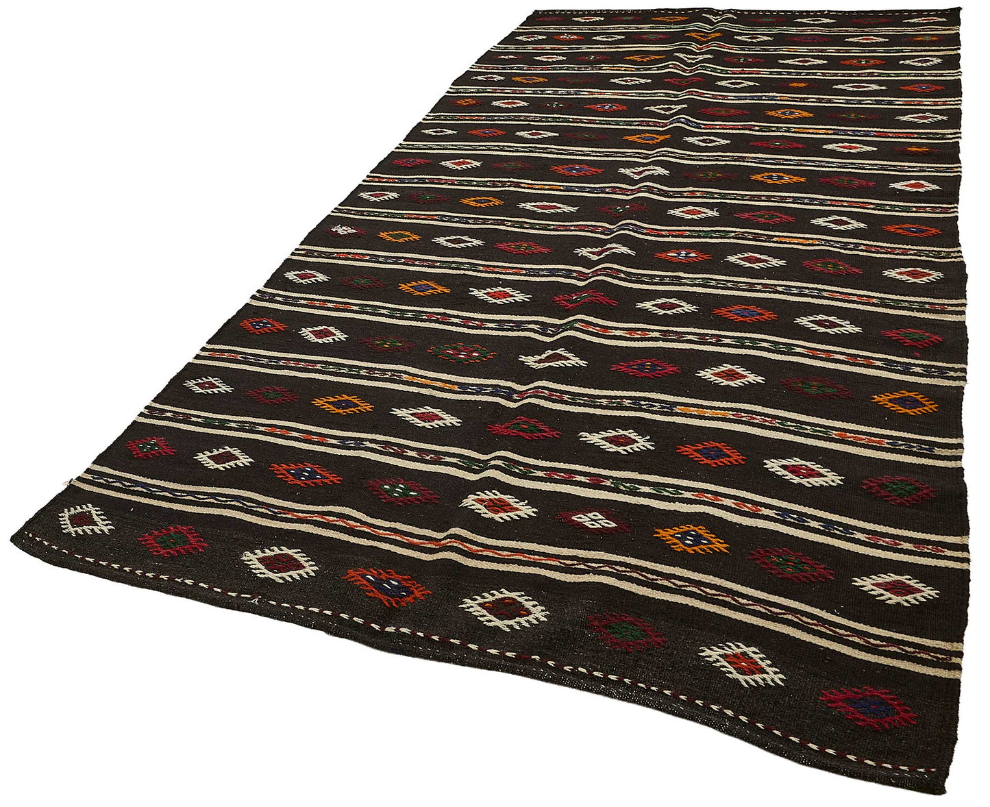 6x12 Vintage Turkish Goat Hair Kilim Rug - 51281