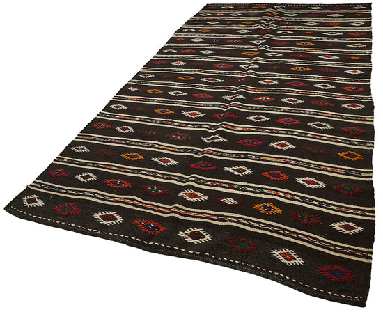 6x12 Vintage Turkish Goat Hair Kilim Rug - 51281