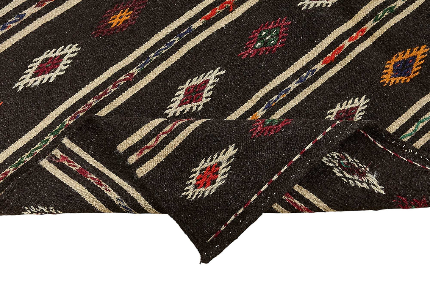 6x12 Vintage Turkish Goat Hair Kilim Rug - 51281