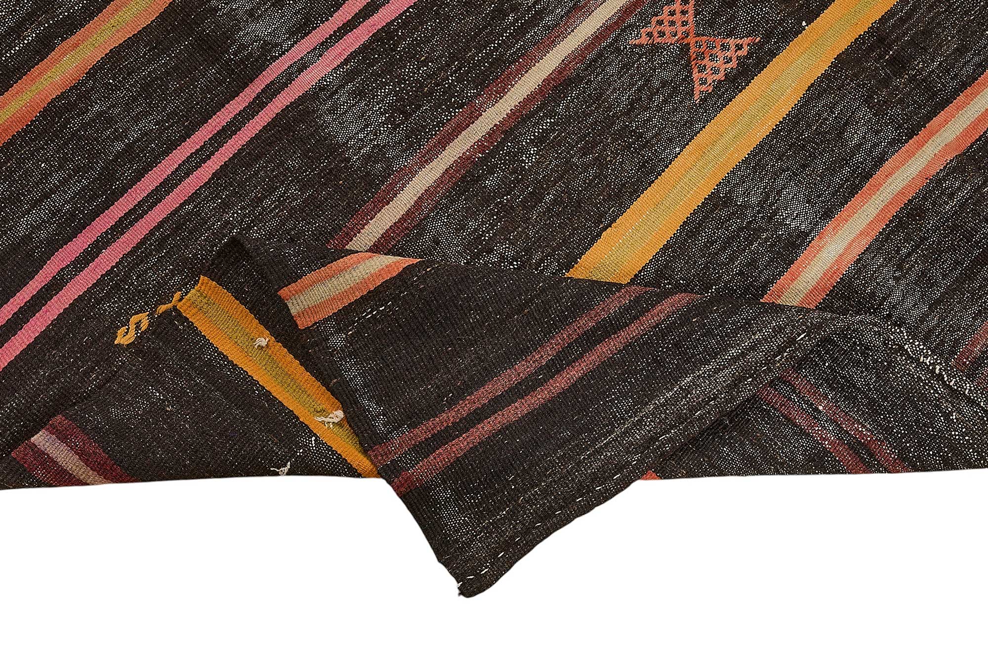 7x11 Vintage Turkish Goat Hair Kilim Rug - 51282