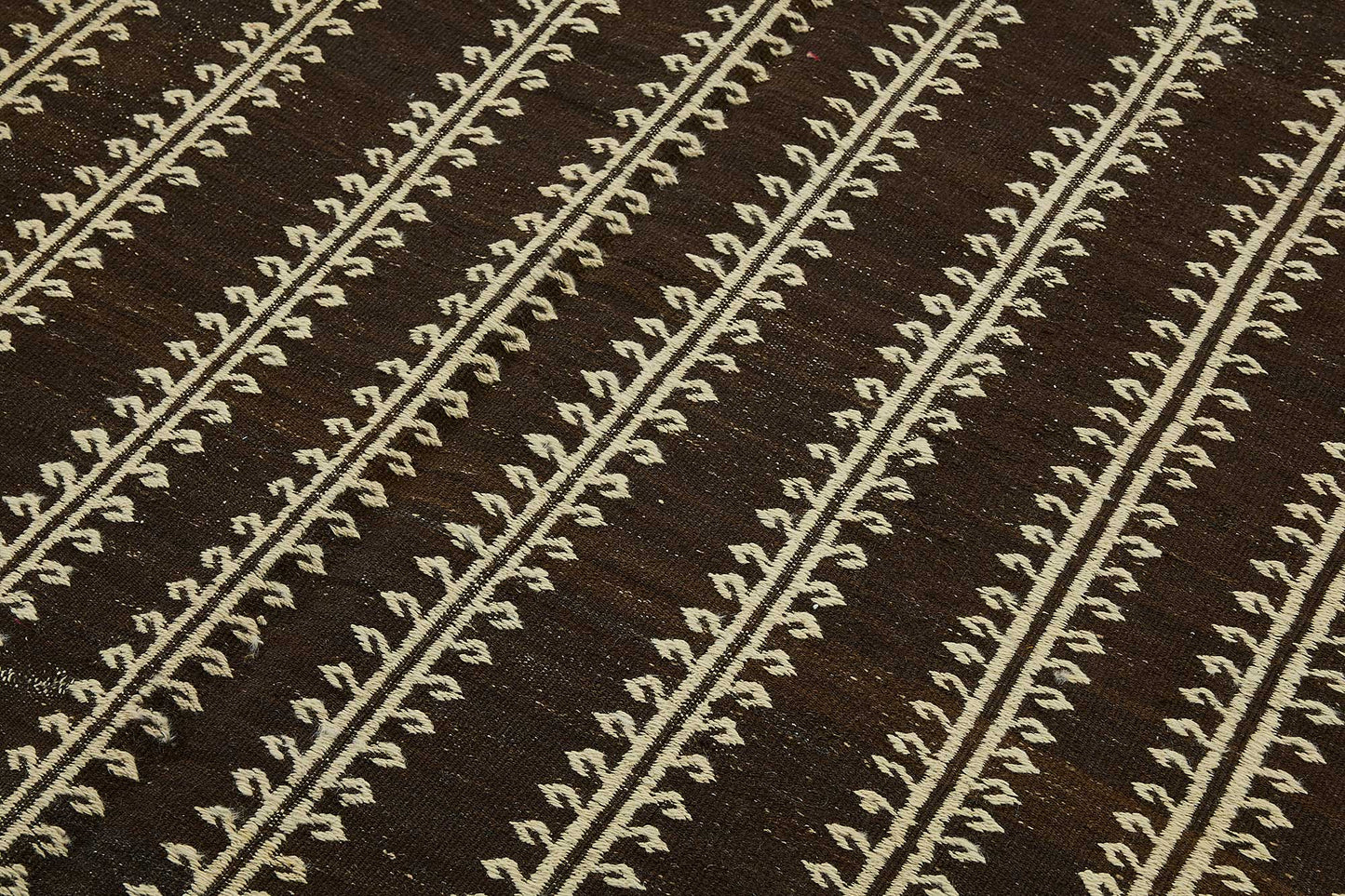 7x9 Vintage Turkish Goat Hair Kilim Rug - 51283
