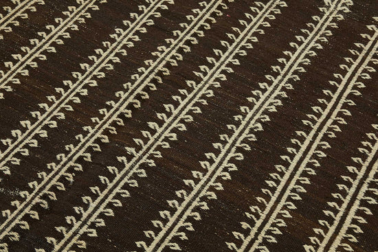 7x9 Vintage Turkish Goat Hair Kilim Rug - 51283