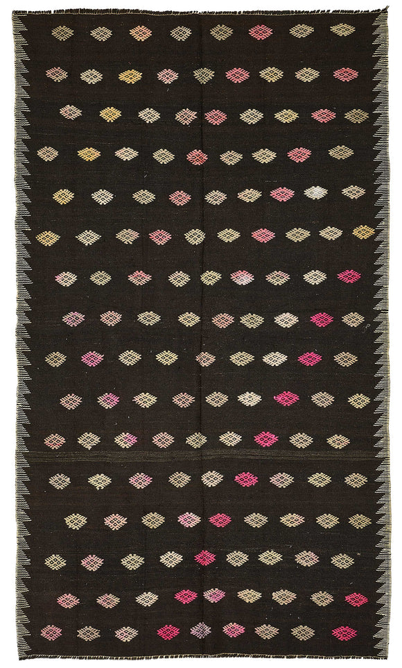 6x10 Vintage Turkish Goat Hair Kilim Rug - 51284