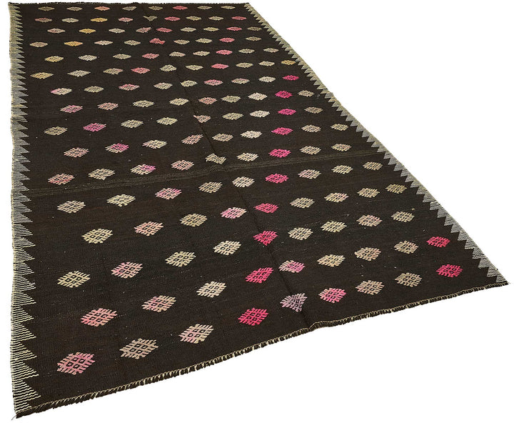 6x10 Vintage Turkish Goat Hair Kilim Rug - 51284