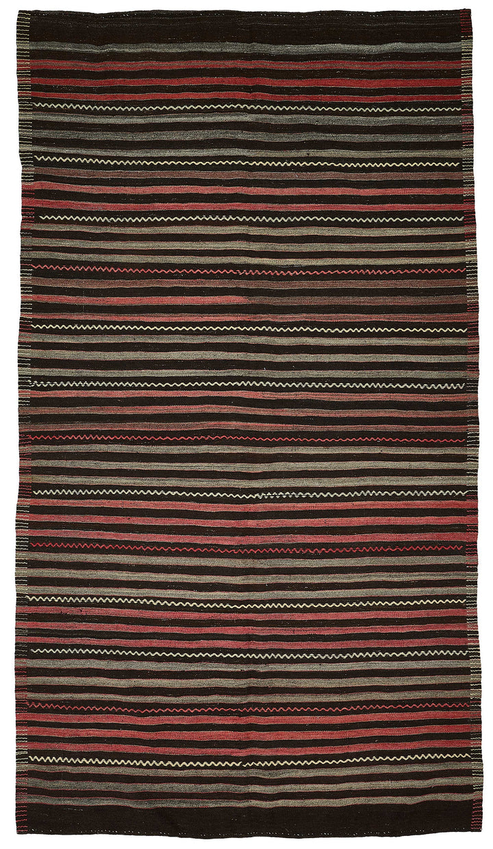 6x11 Vintage Turkish Goat Hair Kilim Rug - 51285