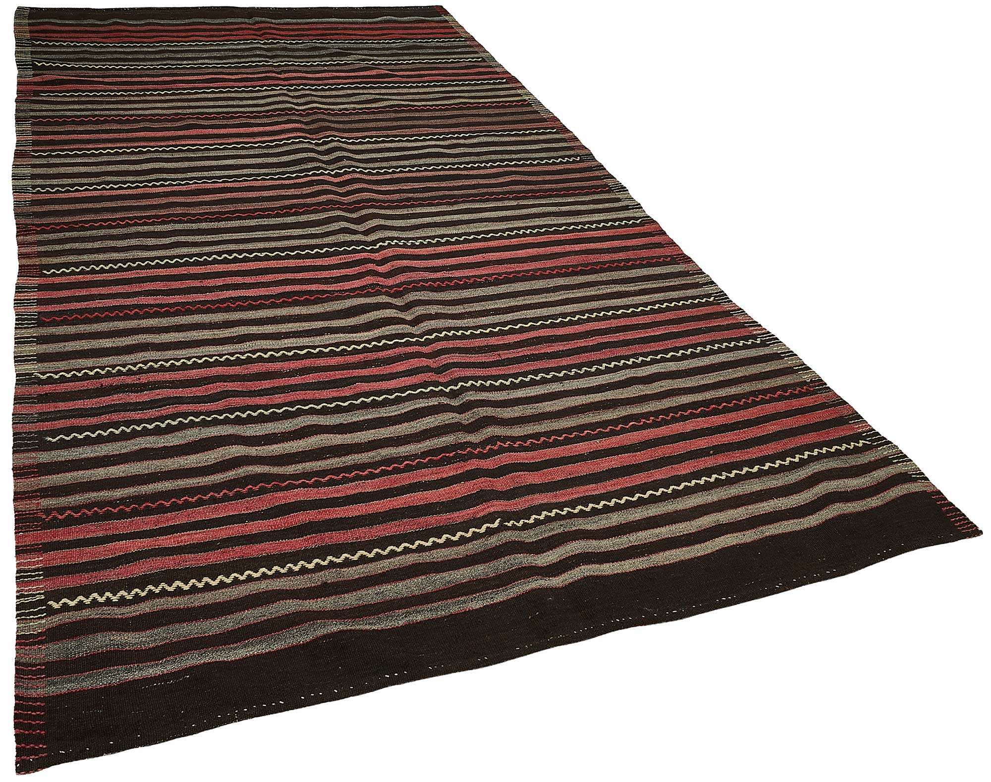 6x11 Vintage Turkish Goat Hair Kilim Rug - 51285