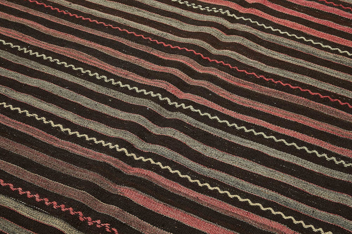 6x11 Vintage Turkish Goat Hair Kilim Rug - 51285