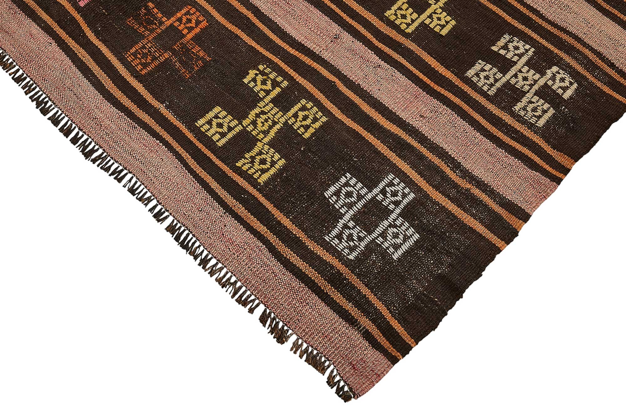 6x9 Vintage Turkish Goat Hair Kilim Rug - 51286