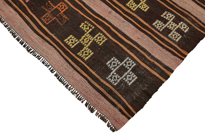 6x9 Vintage Turkish Goat Hair Kilim Rug - 51286