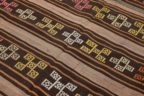 6x9 Vintage Turkish Goat Hair Kilim Rug - 51286