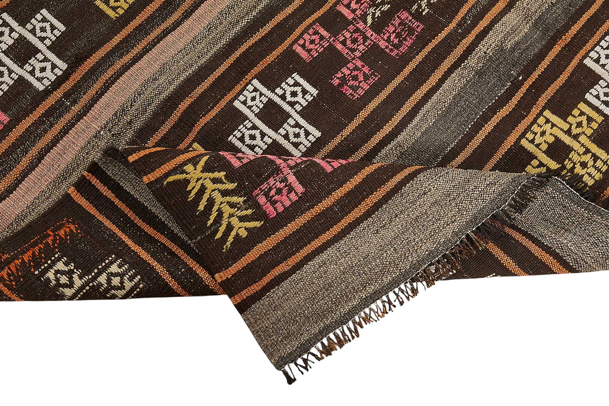 6x9 Vintage Turkish Goat Hair Kilim Rug - 51286