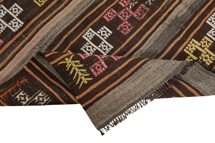 6x9 Vintage Turkish Goat Hair Kilim Rug - 51286