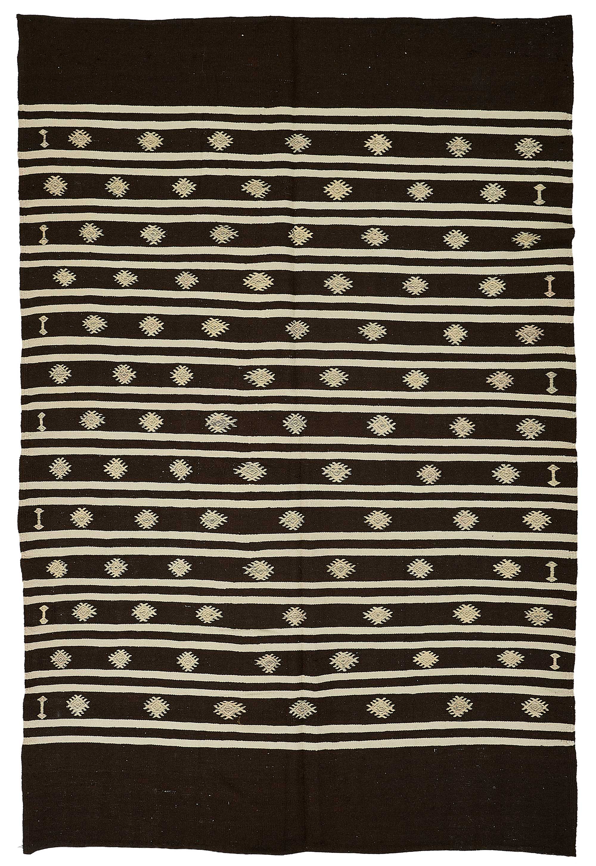 6x10 Vintage Turkish Goat Hair Kilim Rug - 51287