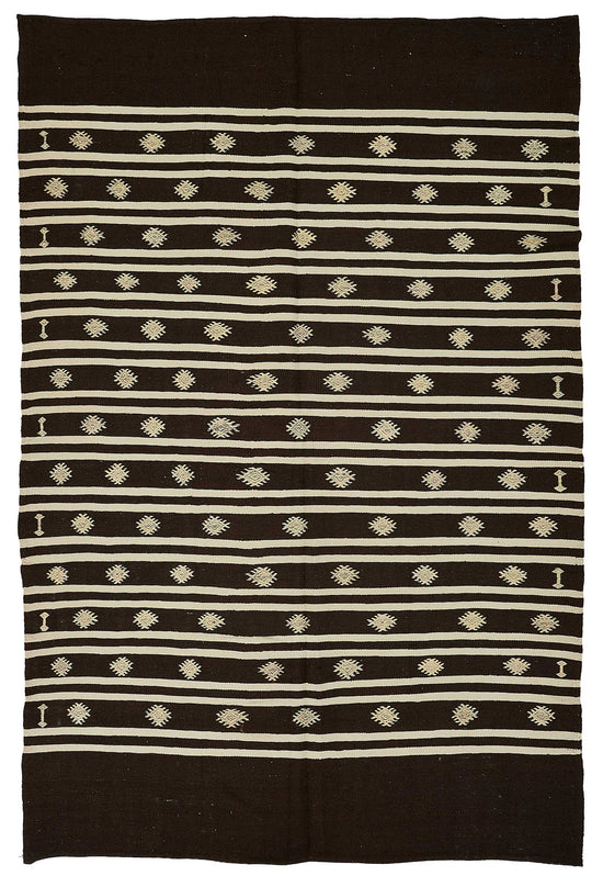6x10 Vintage Turkish Goat Hair Kilim Rug - 51287
