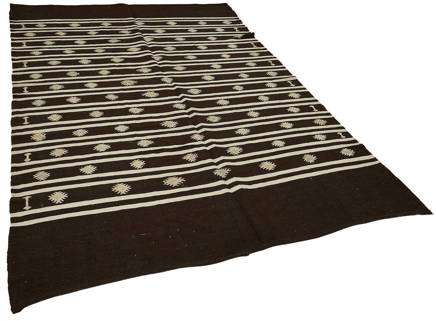 6x10 Vintage Turkish Goat Hair Kilim Rug - 51287