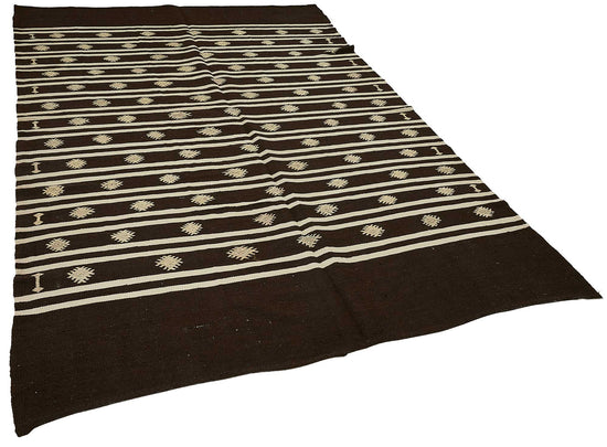 6x10 Vintage Turkish Goat Hair Kilim Rug - 51287