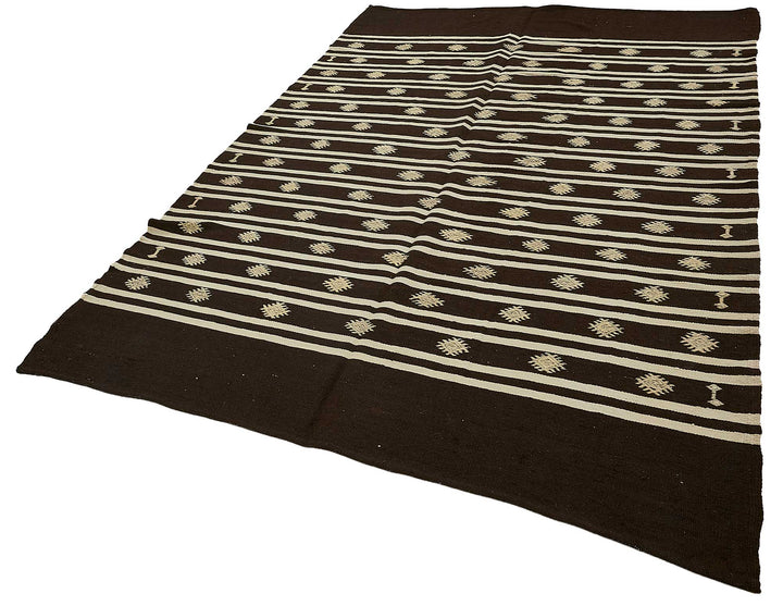 6x10 Vintage Turkish Goat Hair Kilim Rug - 51287