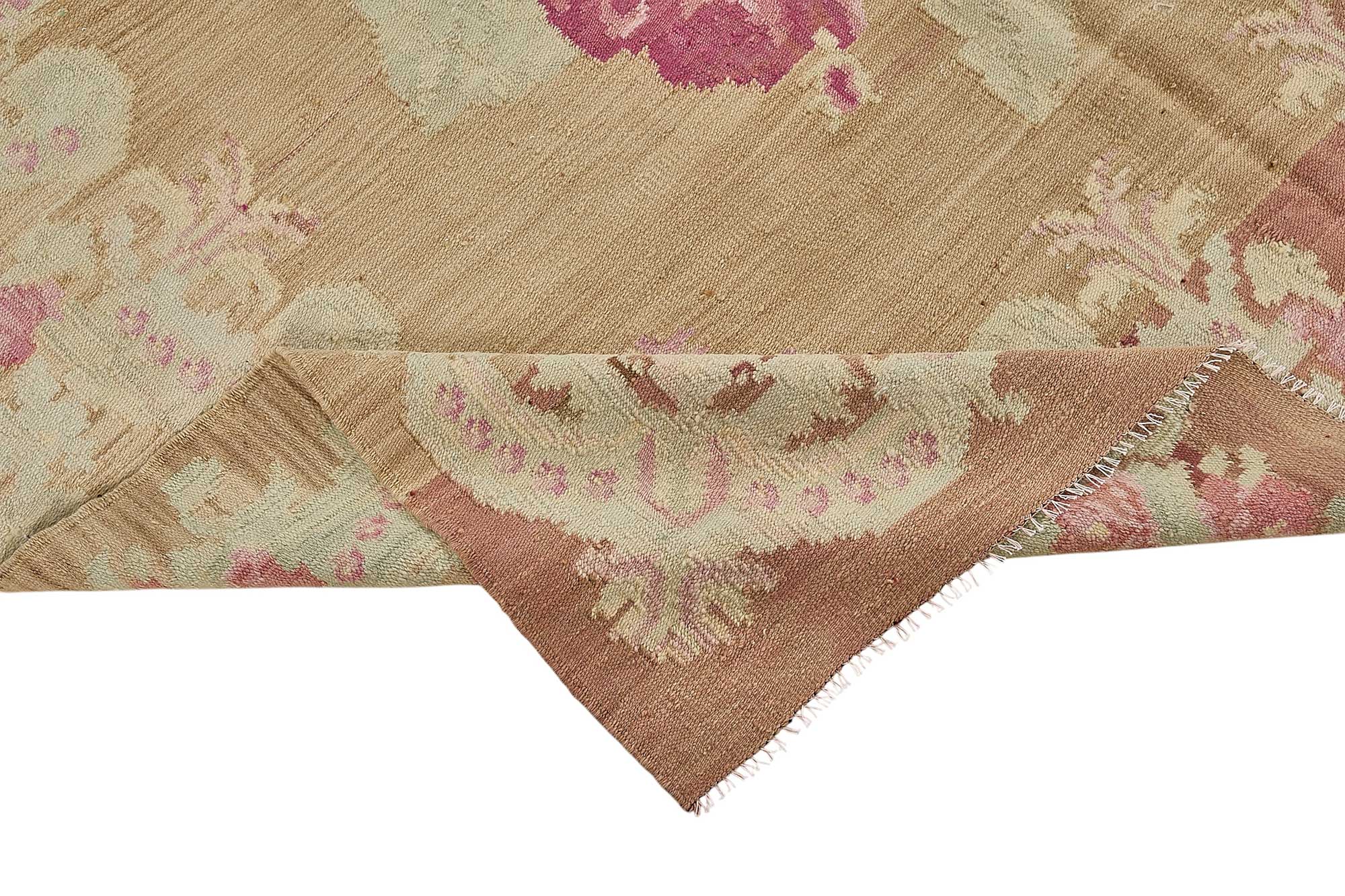 6x11 Brown Vintage Moldovan Kilim Rug - 51340
