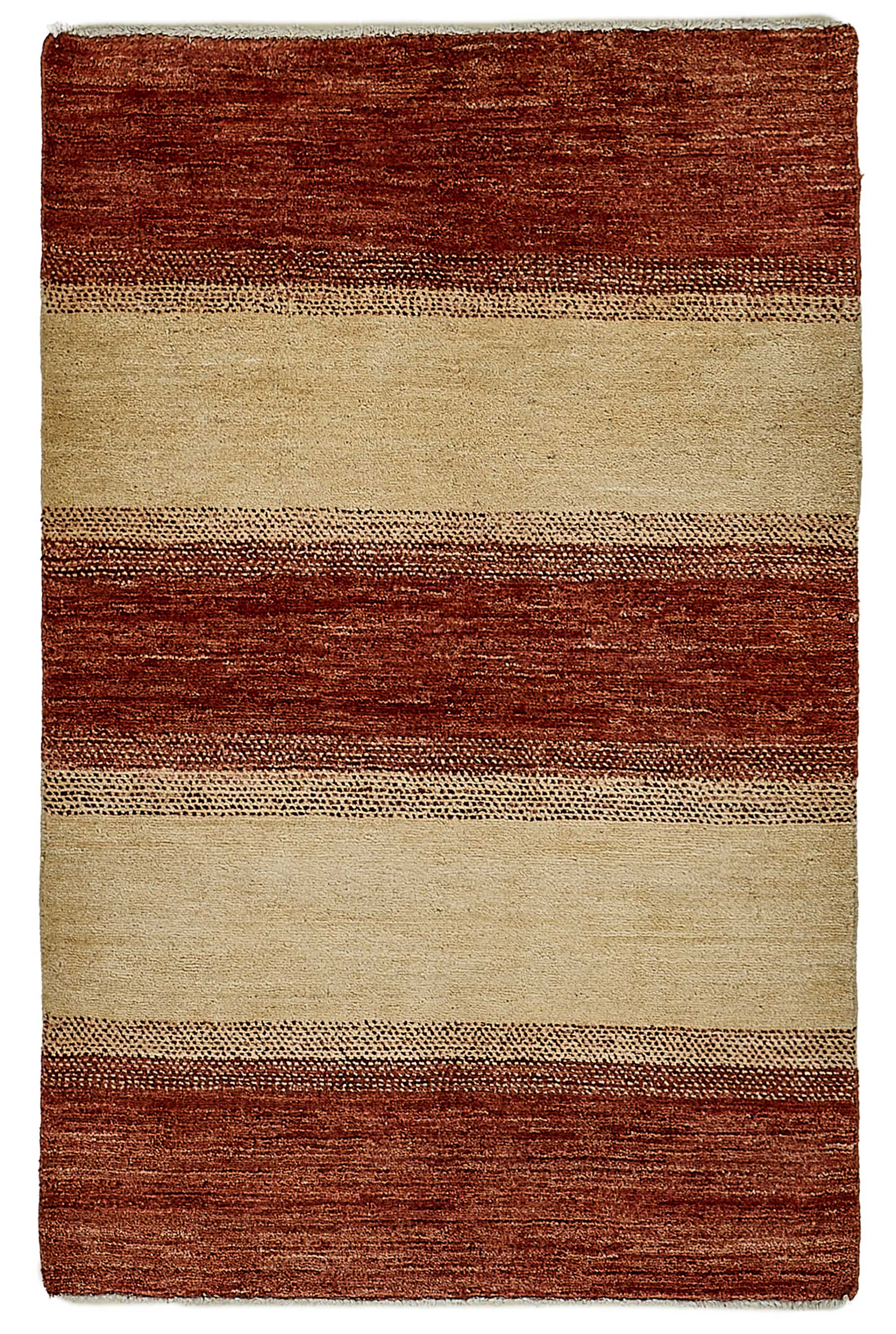 3x4 Red Striped Oushak Rug - 51388