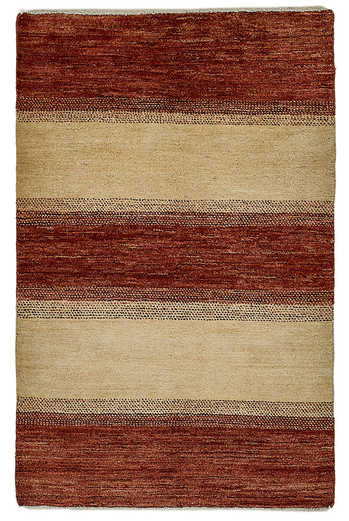 3x4 Red Striped Oushak Rug - 51388