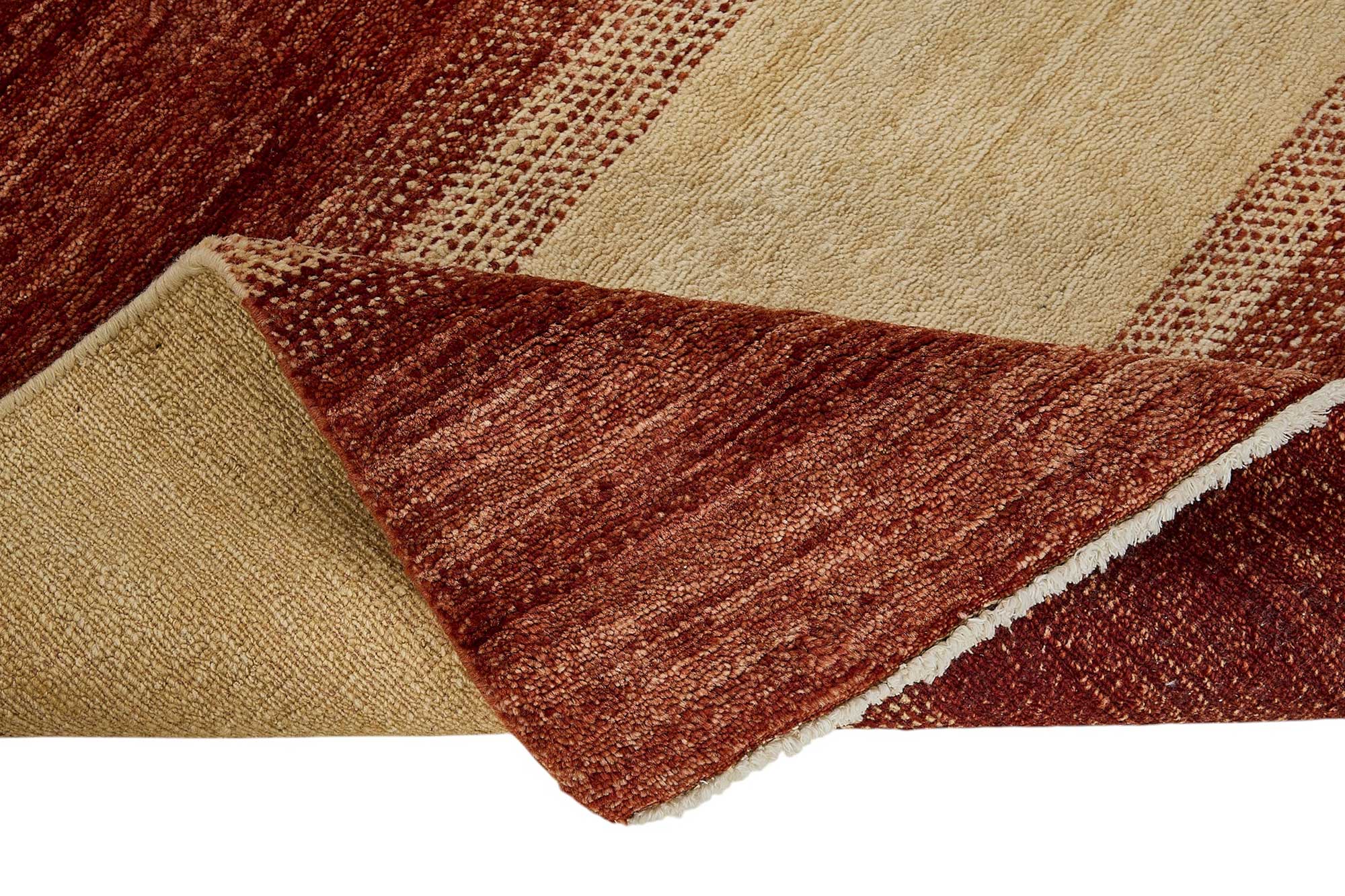 3x4 Red Striped Oushak Rug - 51388