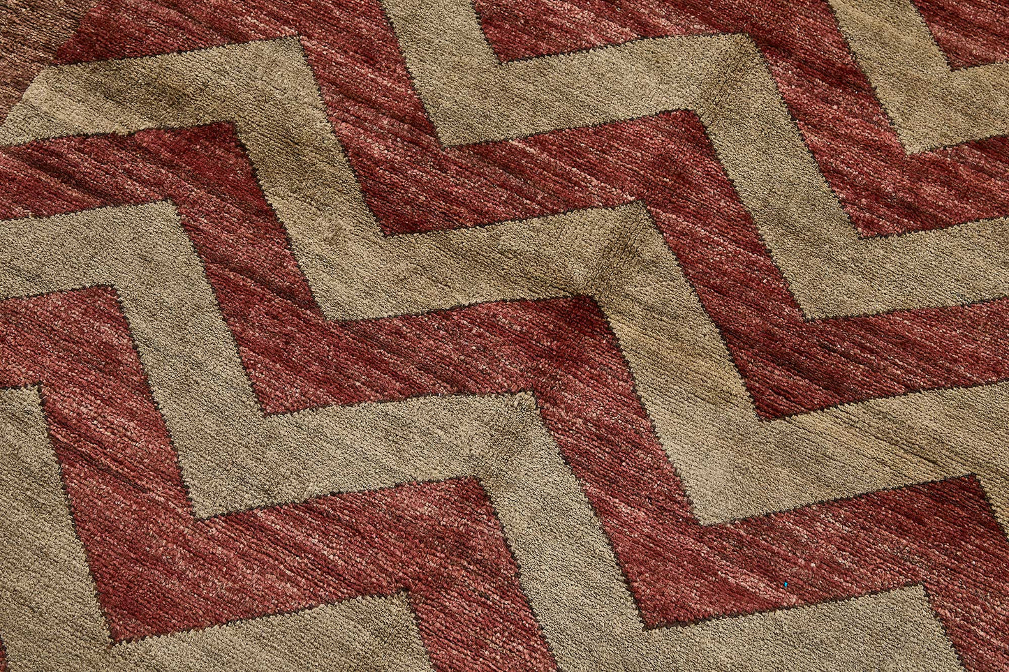 3x5 Brown Handmade Geometric Oushak Rug - 51389