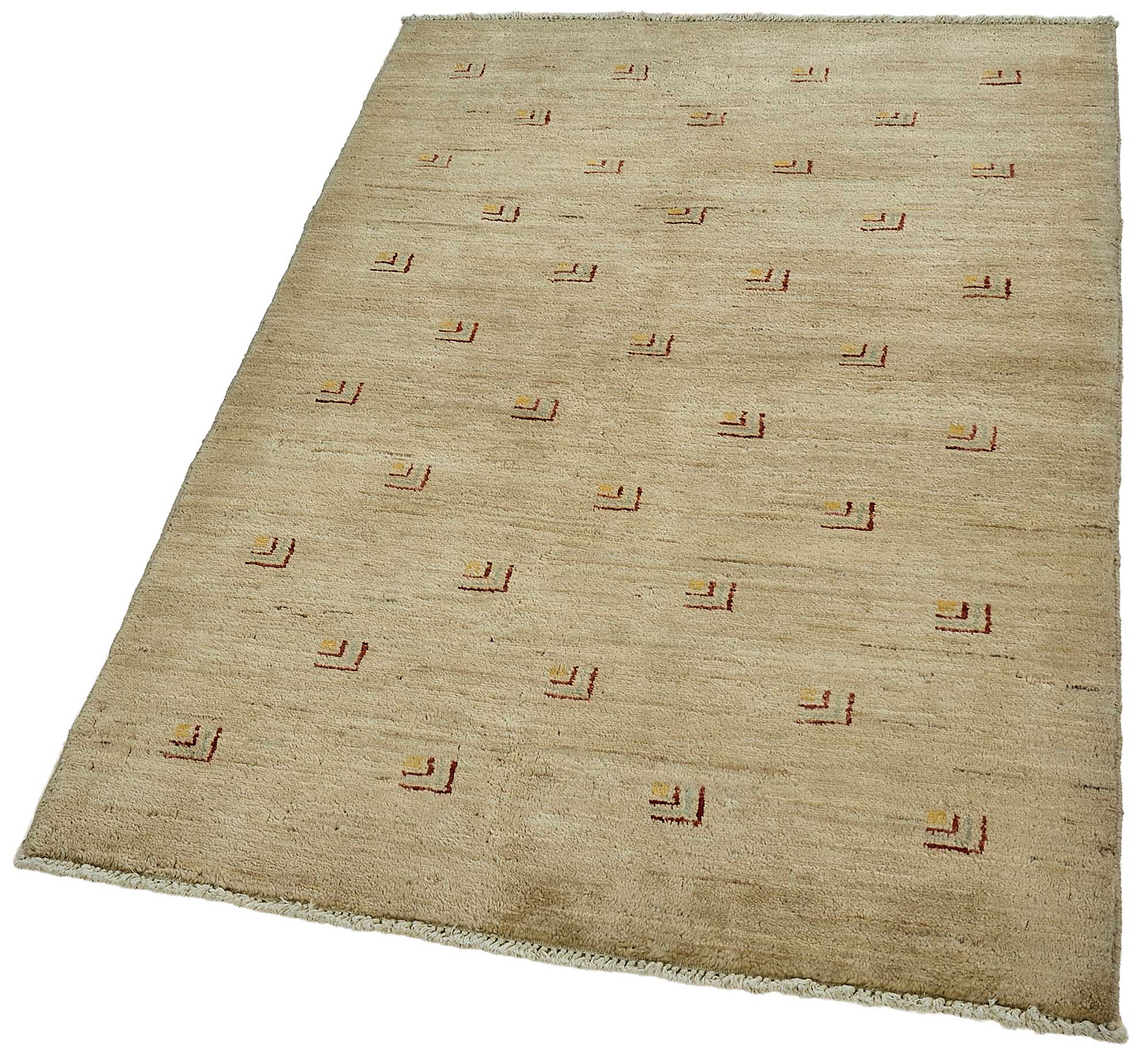 3x5 Beige Traditional Tribal Oushak Rug - 51390
