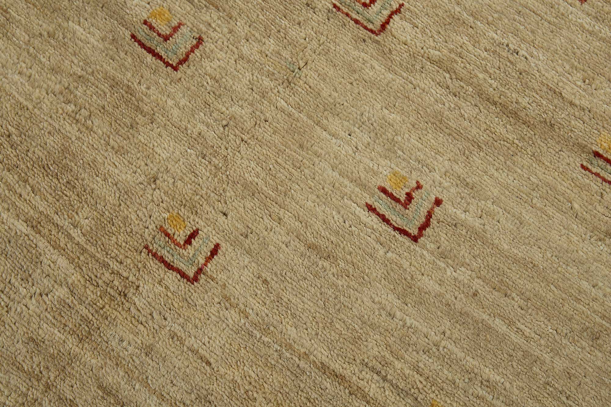 3x5 Beige Traditional Tribal Oushak Rug - 51390