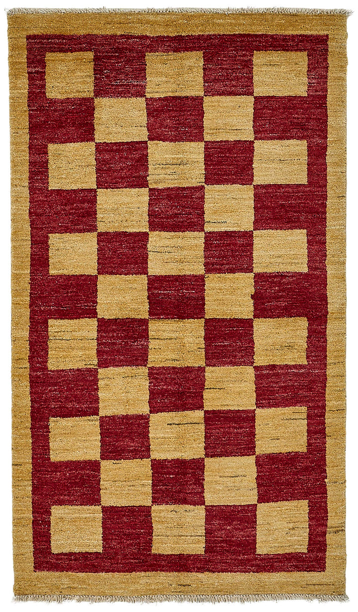 3x5 Red Contemporary Geometric Oushak Rug - 51391