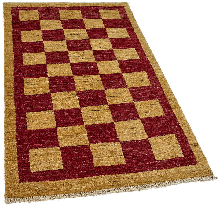 3x5 Red Contemporary Geometric Oushak Rug - 51391