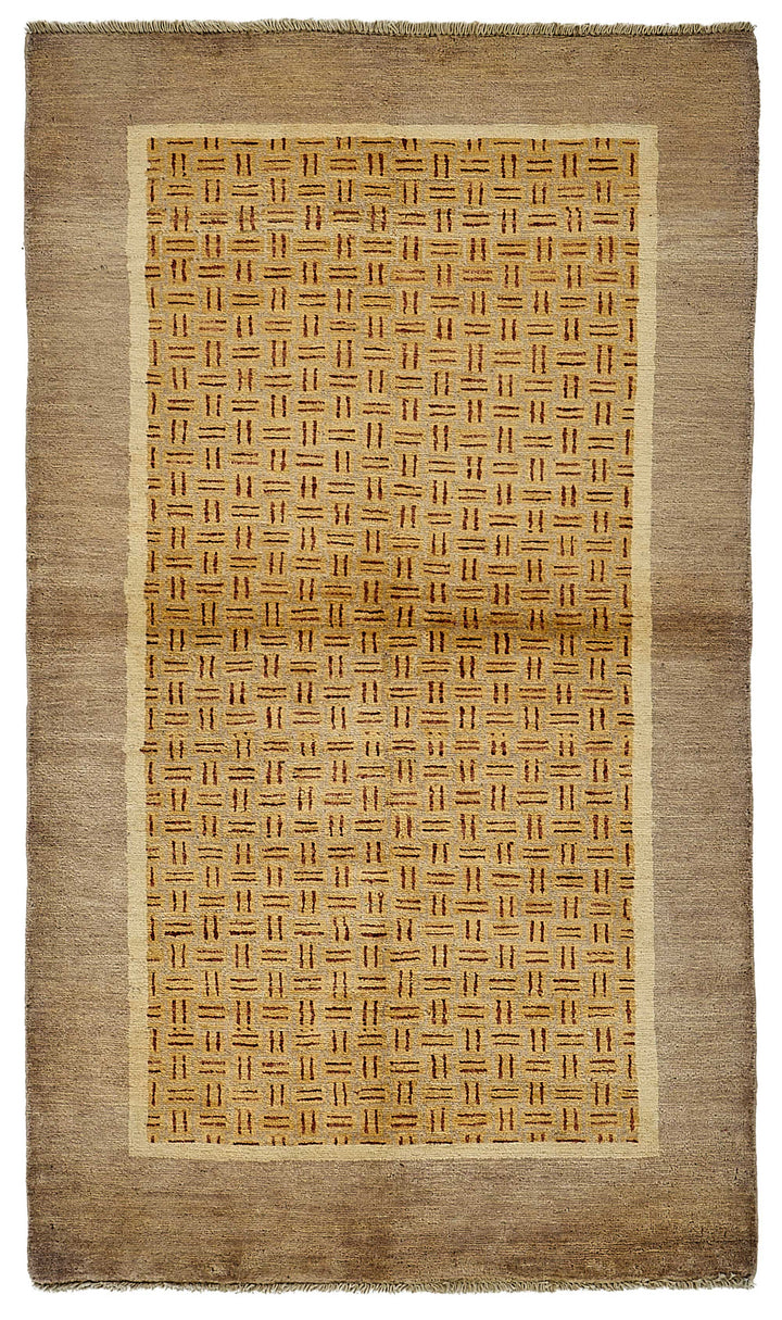 3x5 Brown Geometric Oushak Rug - 51392