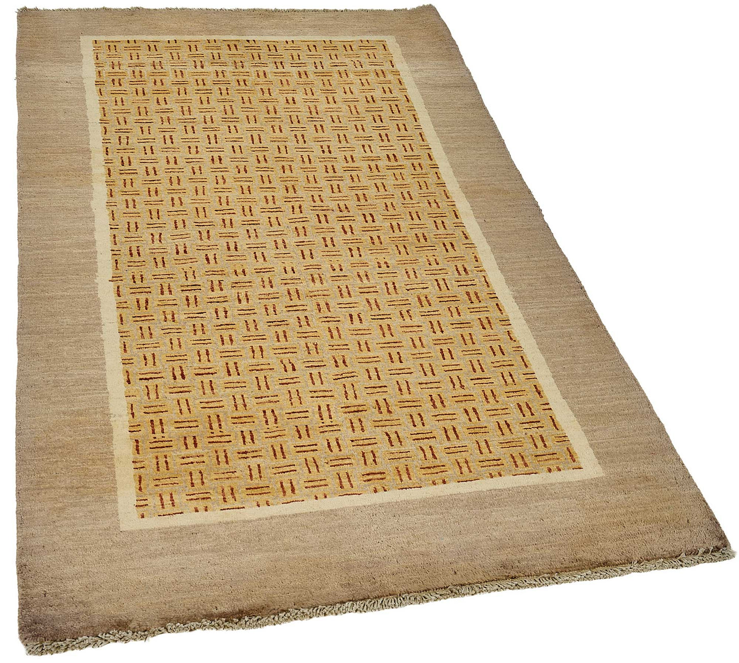 3x5 Brown Geometric Oushak Rug - 51392