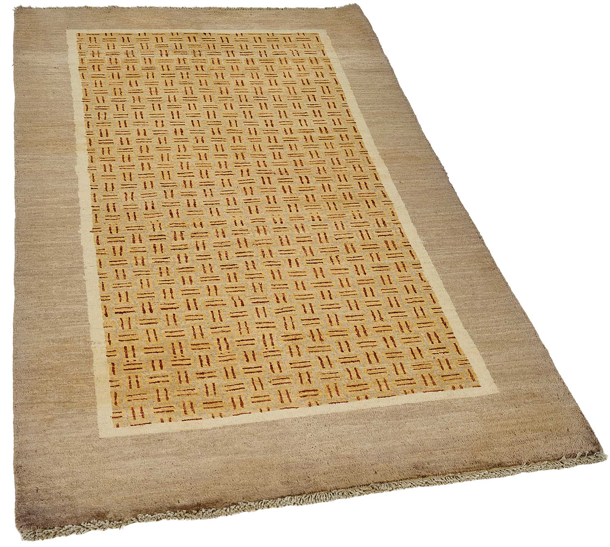 3x5 Brown Geometric Oushak Rug - 51392