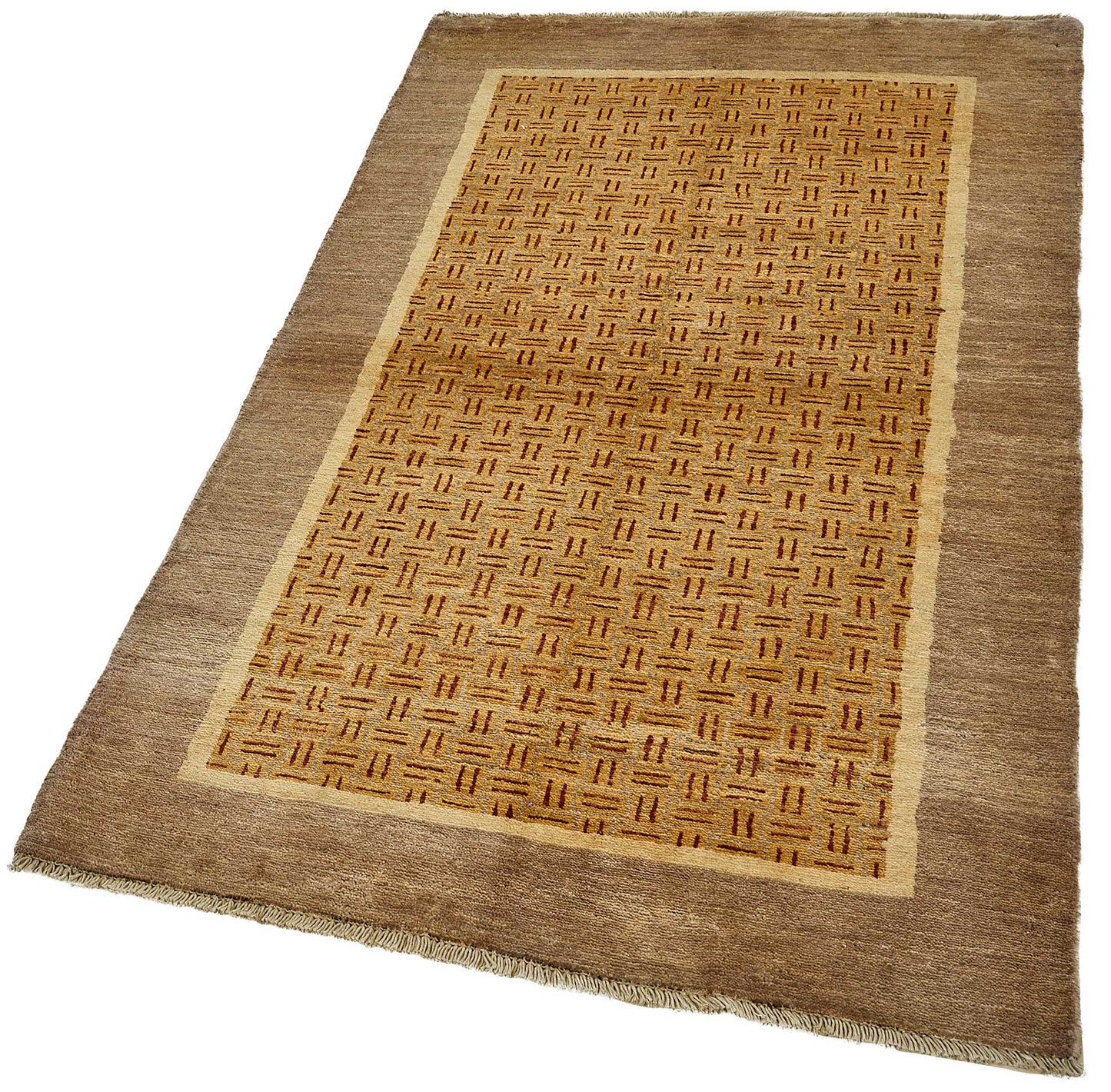 3x5 Brown Geometric Oushak Rug - 51392