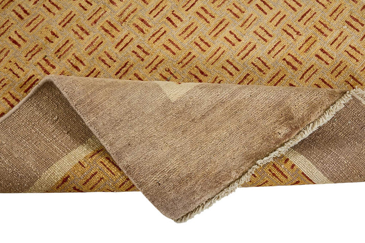 3x5 Brown Geometric Oushak Rug - 51392