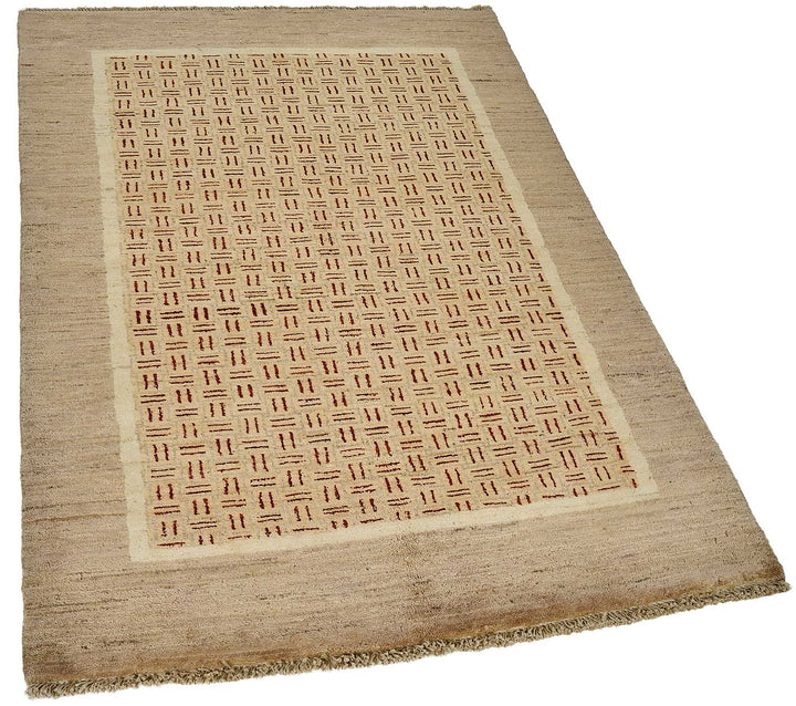 3x5 Brown Handmade Geometric Oushak Rug - 51393