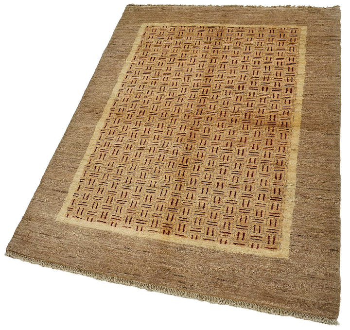 3x5 Brown Handmade Geometric Oushak Rug - 51393