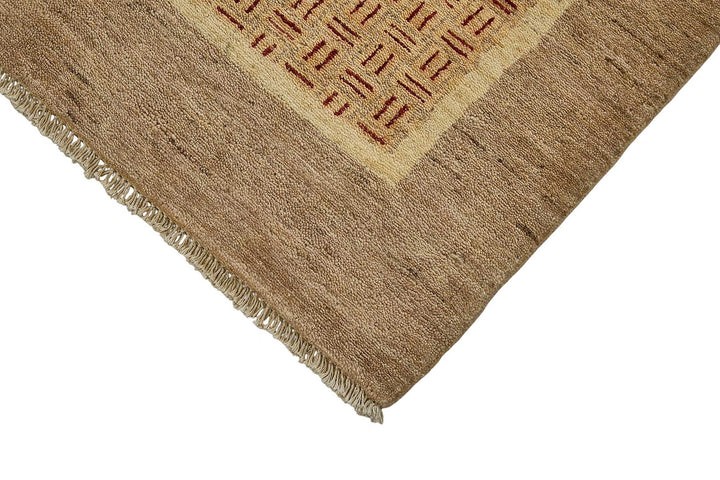 3x5 Brown Handmade Geometric Oushak Rug - 51393
