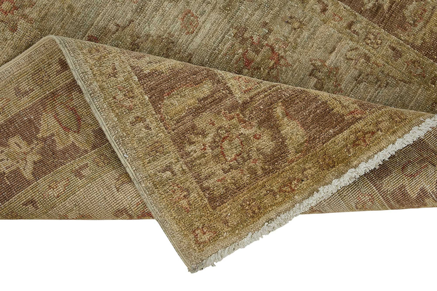3x5 Beige Traditional Floral Medallion Oushak Rug - 51394