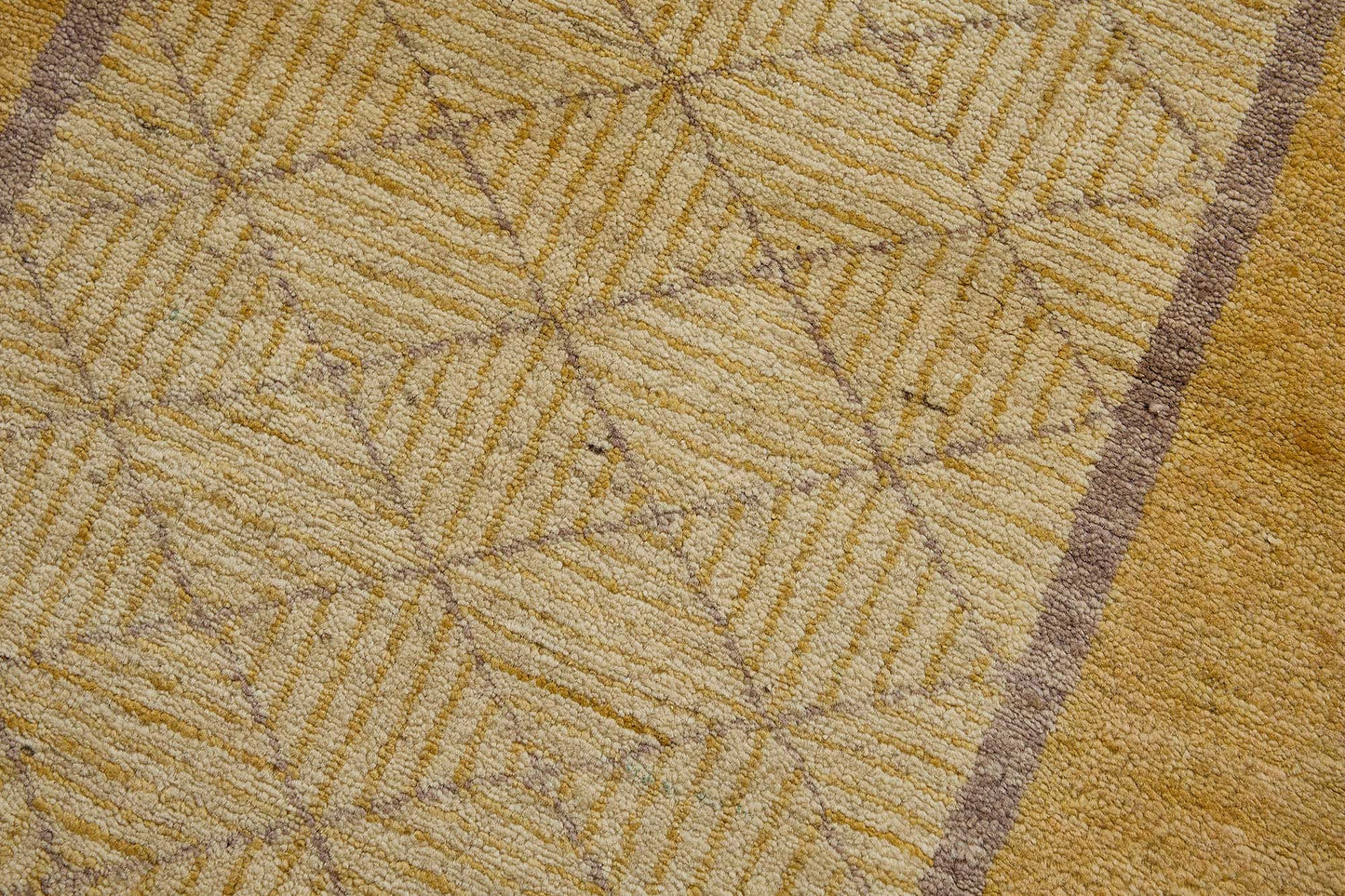 3x4 Beige Geometric Oushak Rug - 51396