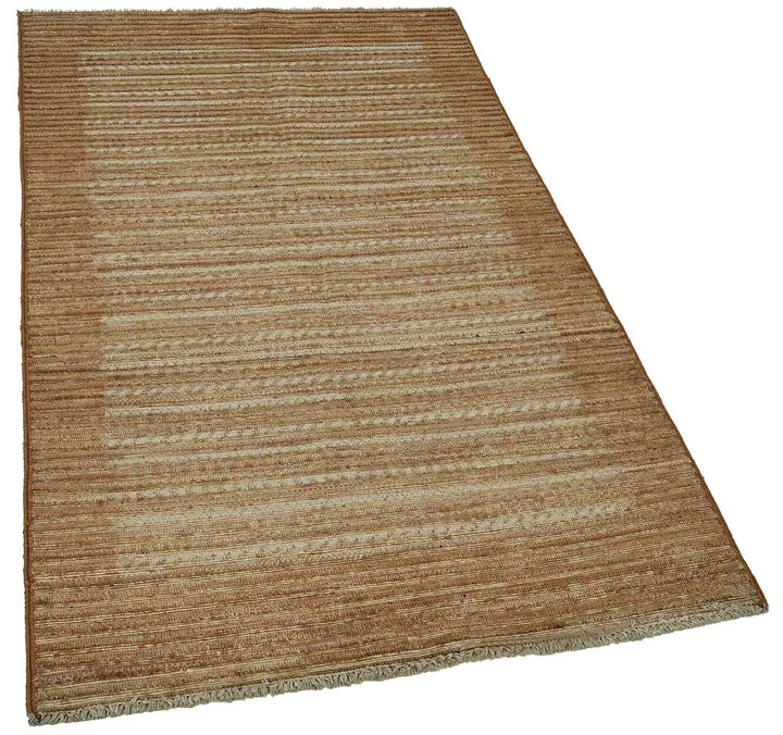 3x5 Brown Handmade Striped Oushak Rug - 51398