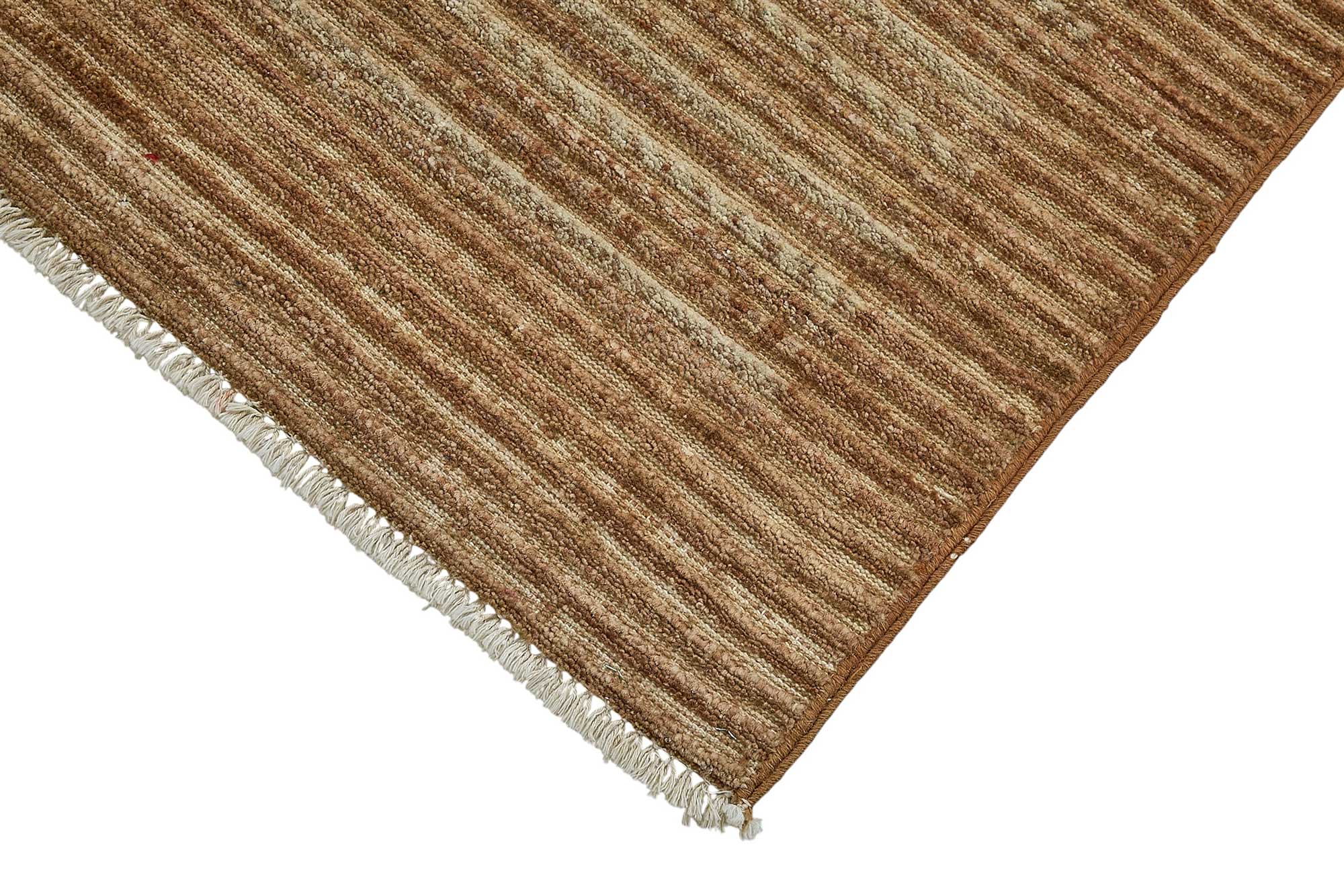 3x5 Brown Handmade Striped Oushak Rug - 51398